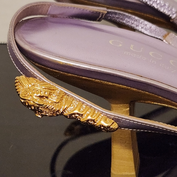 Vintage Gucci Tom Ford FW 2000 Tiger Kitten Sandals - Picture 6 of 7